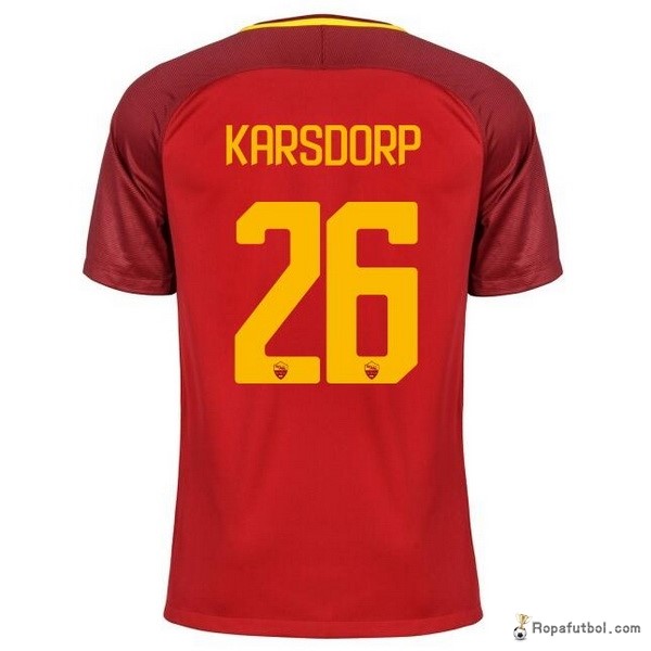 Camiseta As Roma Replica Primera Ropa karsdorp 2017/18